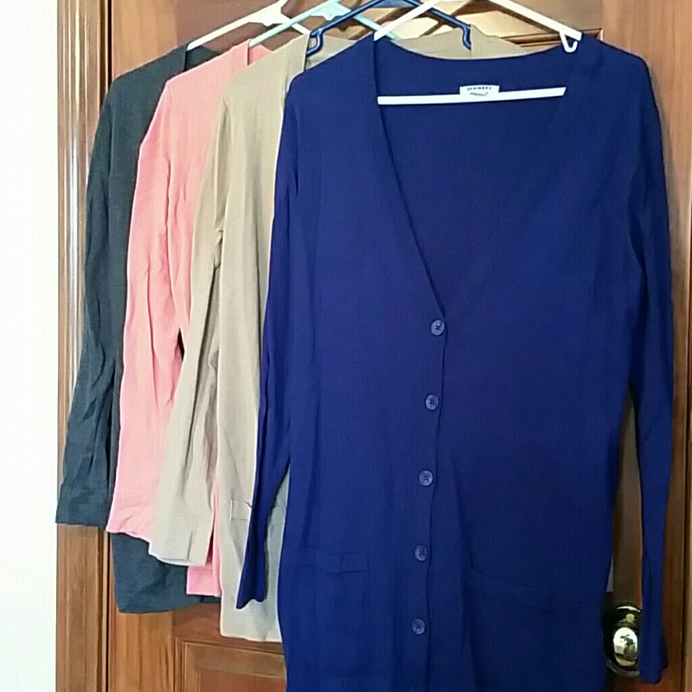 4 boyfriend length cardigan sweaters